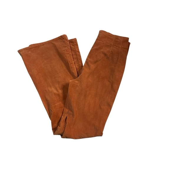 Free People We The Free Jayde Cord Flare Corduroy Pants Jeans Orange sz 30 NWT - Picture 9 of 13